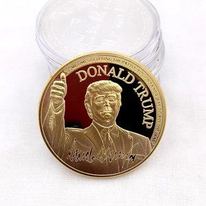 5x Donald Trump Gold Plated Collector Coin